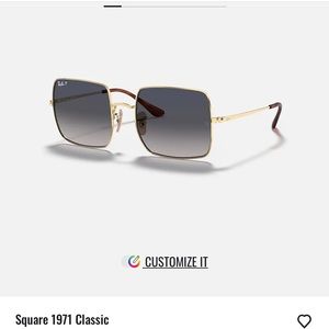 Ray-Ban Square 1971 Classic polarized sunglasses!!